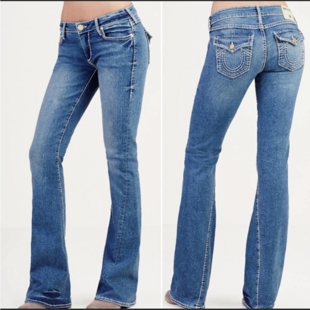 True Religion Joey Big T Flare Leg Jeans